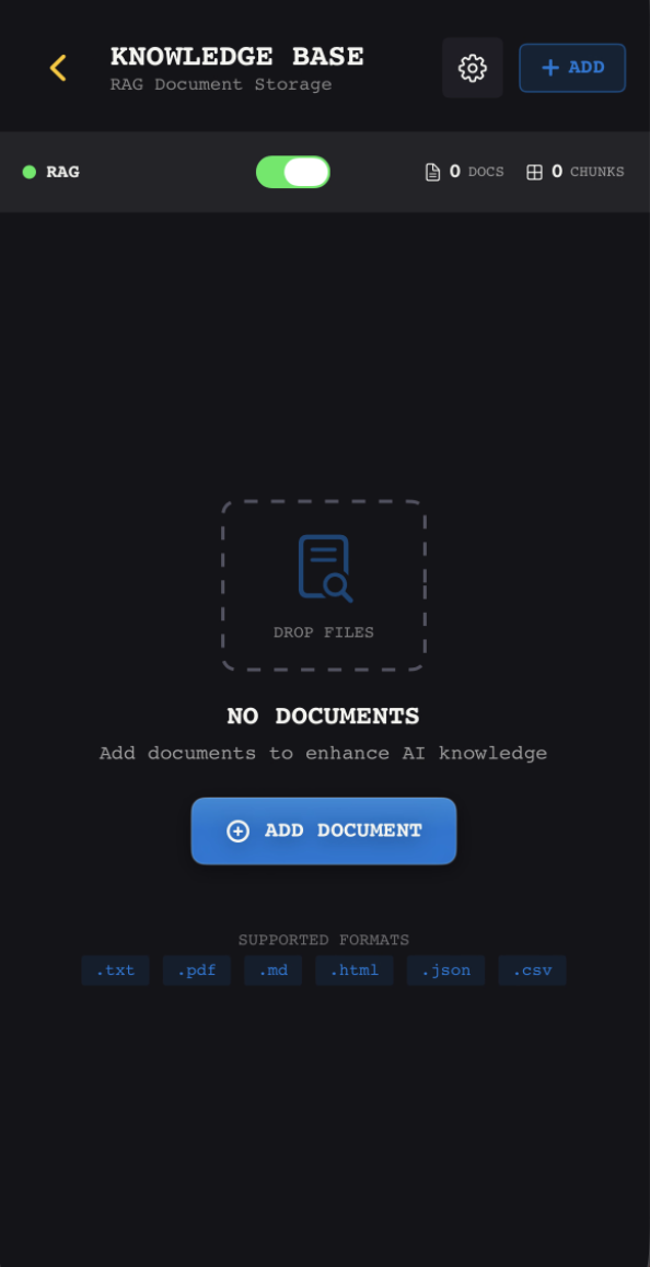Document library with RAG analysis